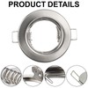 KingYH 8 Pack Recessed Light Frames Set GU10 MR16 Round