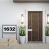 8 Inch Large House Numbers, Black Modern Home Address Signage