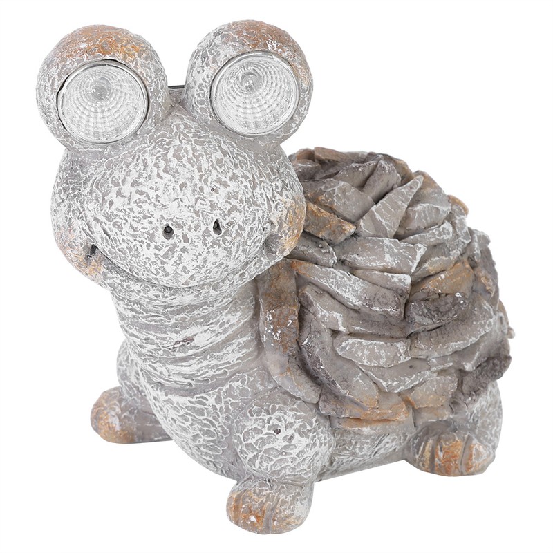 Outdoor Solar Powered Figurine Decorative Light Resin Tortoise Ornament for