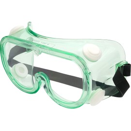Protective Safety Goggles (Pack of 36), Clear Lens, Anti-Fog, Soft Lightweight, Wide-Vision, Adjustable, OTG, Vented, ANSI Z87+, Light Green Frame