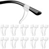 ROSENICE 20 Paar weiche Silikon Brillen Anti-Rutsch Ohrpolster (Transparent)