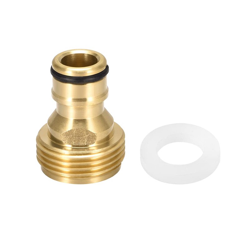 sourcing map Brass Faucet Tap Quick Connector M18 Male Thread