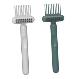 PACKOVE 2pcs Hair Brush Cleaner Comb Hollow Design for Easy Hair Removal Suitable for Lightweight Cleaning Tool