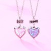 Heart Locket Necklace for Women Men Love Heart Diy Photo