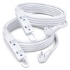 Maximm Cable de extensión blanco de 3 pies, con gancho