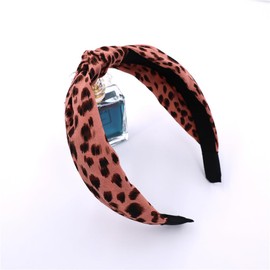 Sugarmelon Bundle Hair Accessories for Women Girls Headband Hair Bow Clips Hair Scrunchy Beauty Hairbands Set (Leopard Blush)