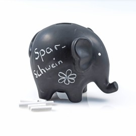 Elephant Money Box with Chalk