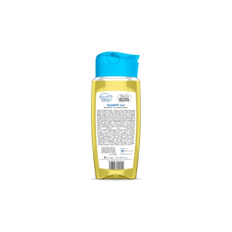 BLUMEN KIDS Shampoo 3en1 Bob Esponja Piña 500 ml