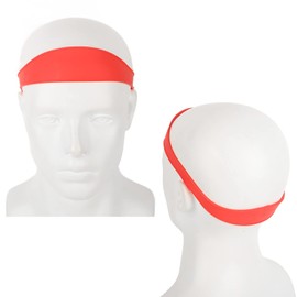 Plantilla de Afeitado de Escote, Guía de Corte de Pelo, Diadema de Silicona Curvada para Cortes de Pelo Caseros, Banda de Corte de Pelo, Guía Buzz, Fade y Taper para Cortapelos (Rojo)