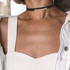 2Pcs Black Choker Necklace for Women Gothic Necklace Leather Necklace