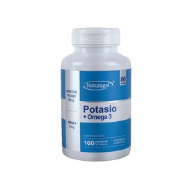 POTASIO  Naturagel Potasio  Omega 3  Mineral y Electrolito Esencial, Bienestar Muscular  160 Cápsulas de 700 mg                                       