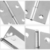 10 Pack 1 Inch Hinge, Stainless Steel Folding Hinges, Cabinet