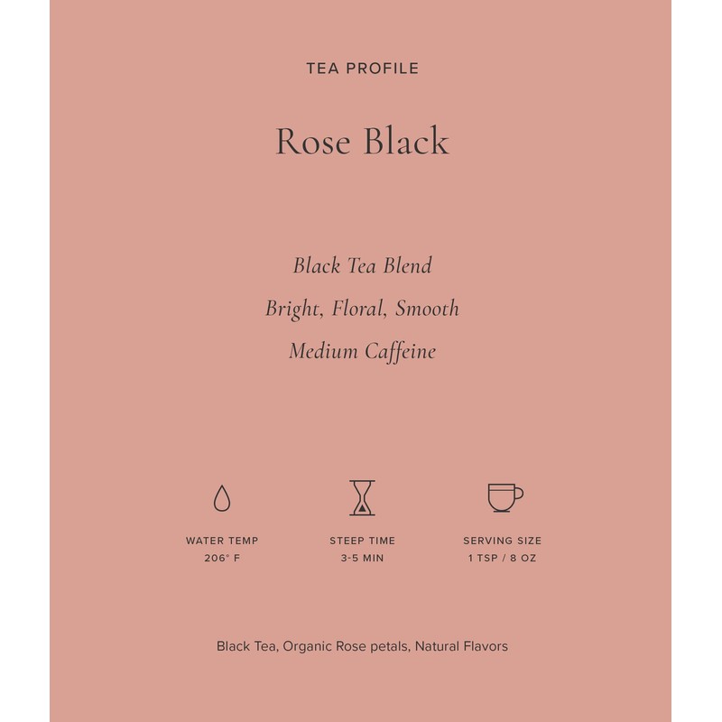 Art of Tea | Rose Black 2.5oz | Naturally Caffeinated