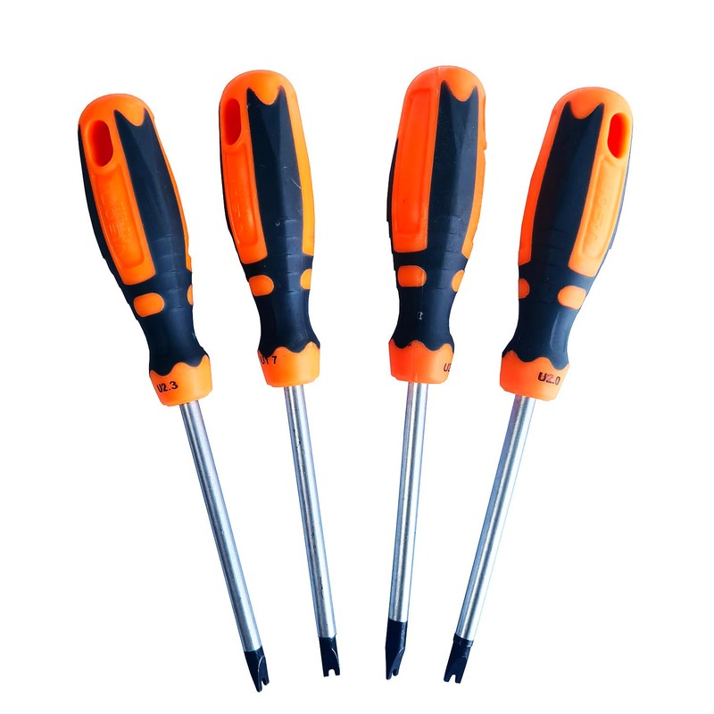 4-Piece 75 mm Type U Screwdriver Sets, U Type Magnetic