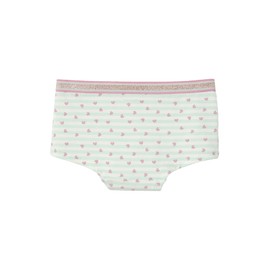 Vertbaudet Pack of 5 Girls' Shortys Oeko-Tex® Pack Pink/Aqua 110, Pack Pink/Aqua