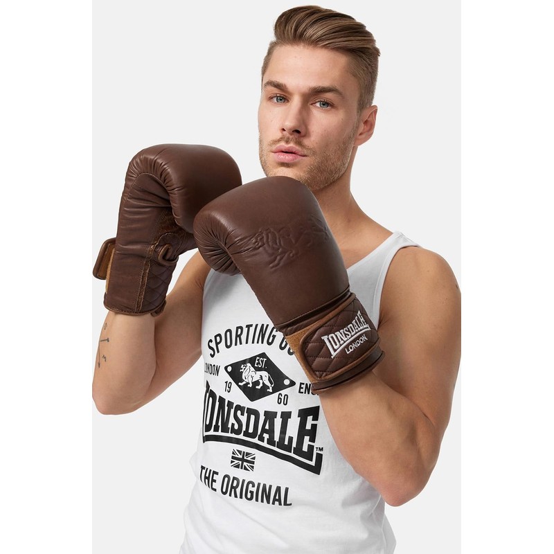 Lonsdale Unisex Adult Bag Gloves Equipment, Vintage Brown, S/M