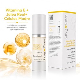 Lovy Care Crema Facial Vitamina Jalea Real Células Madre Hidratación Regeneración Antiedad