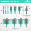 LEKOMESH Diamond Core Drill Bits Set 11pcs Tile Hole Saw