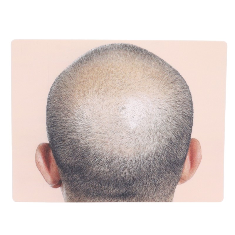 Man Bald Micropigmentattion Practice Skin Silicone Hairline Microblading Practice Pads