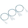 PATIKIL 3.3Ft Safety Cable Lock, 3 Pack Stainless Steel 1.5mm
