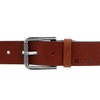 MUSTANG Men's Belt Full Cowhide Leather Belt, Cognac, 120