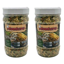 Montero Sofrito Mix 3.5oz (2 Pack) - Dry Veggies & Spices Cooking Base - Salt & MSG Free - Natural Ingredients - Lite & Healthy