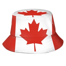 Canadian Flag Bucket Hat for Women Men Canada Fisherman Hats Outdoor Summer Sun Protection Travel Hiking Caps
