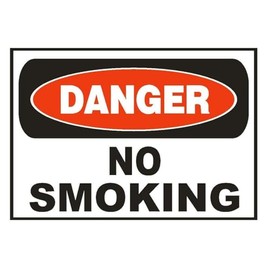 Generic Danger No Smoking Sticker Safety Sticker D677