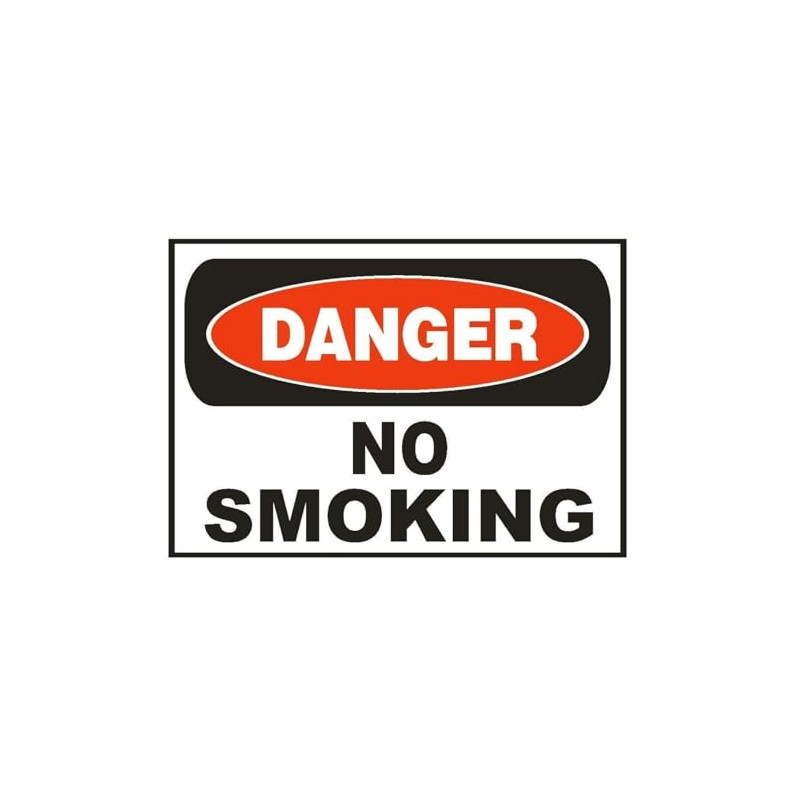 Generic Danger No Smoking Sticker Safety Sticker D677