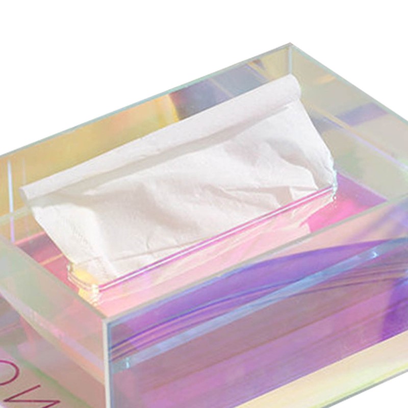 Tissue Box Holder Acrylic Storage Large Capacity Napkin Box for