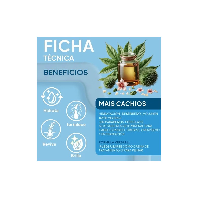 Crema Para Peinar Rizos Cabello Rizado Skala Mais Cachos 1lt