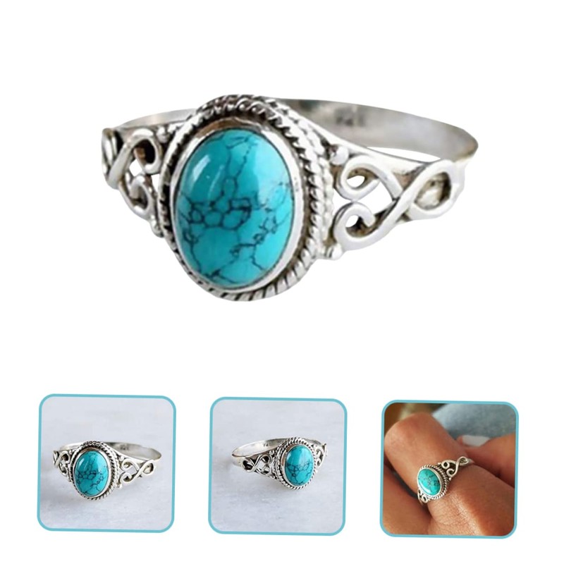 TEHAUX 2pcs Engagement Ring Western Style Jewelry Aesthetic Ring Confirmation