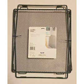 U Brands - 12" Tall Mesh Locker Shelf - Gray - Holds up to 50lbs