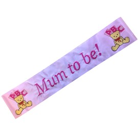 Alandra Party P Mum to Be Sash with Embroidered Logo, Unisex-Adult, Pink, One Size