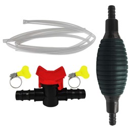 Siphon Pump for Gasoline, Liquid Sucker Pump with 9.8 Ft Siphon Hose, Multifunctional High Flow Water Pump, Portable Manual Hand Transfer Pump for Gasoline, Oil, Diesel, Water, Liquid, Fluid