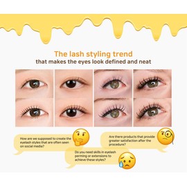 PULUK ADORE HONEY JELLY ESSENCE 10 g / 0.35 oz.,Nourishing Lash Serum with Honey & Propolis for Eyelash Repair, Styling & Hydration, after lash perm essence