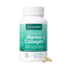 Marine Collagen Peptides Colageno Marino Hidrolizado Puro Vitaminas Cabello Piel Articulaciones Peptidos Proteina Omega Cápsulas
