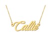 Callie Pendant Name Necklace 18k Gold Plated Stainless Steel Script