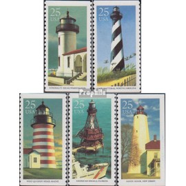 USA 2085-2089 (complete edition) 1990 lighthouses (stamps for collectors) lighthouse