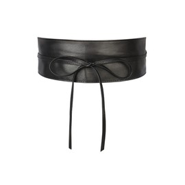 Manfnee Women's Faux Leather Wrap Belt fashion wrap cinch belts Wide Waistband Belt for Dress