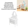 1:12 Scale Dollhouse Toilet Table High Simulation Wooden Miniature Dressing