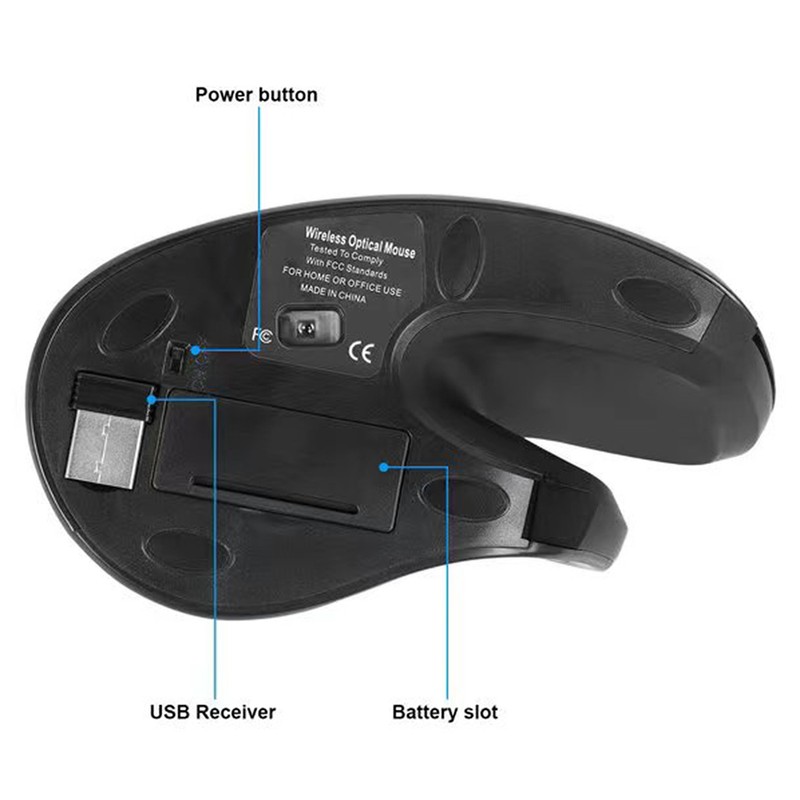 2.4G wireless vertical mouse ergonomics vertical mouse office game mouse