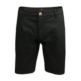 Xact Men's Stretch Cotton Chino Shorts - Regular Fit, black