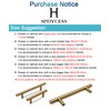 SPDYCESS Pack of 10 T Bar Handles, Brushed Cabinet Door