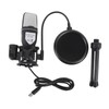 Gaming USB Microphone, Gaming Mic with RGB Light, Wired Condenser