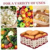 SHOWERORO Valentine's Day Heart Basket Handmade Woven Storage Basket Imitation