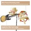 Metal Rock Band Windmill, Drummer Windmill Drummer Windmill Garden Decoration,