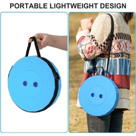 Macco Telescoping Rainbow Stool - Foldable, Portable Collapsible Stool Retractable Seat for Fishing, Hiking Tours, BBQ, Parties and Sporting Events