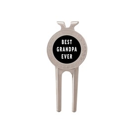 Rogue River Tactical Funny Best Grandpa Ever Golf Divot Tool Golf Ball Marker Gift for Grandfather Papa