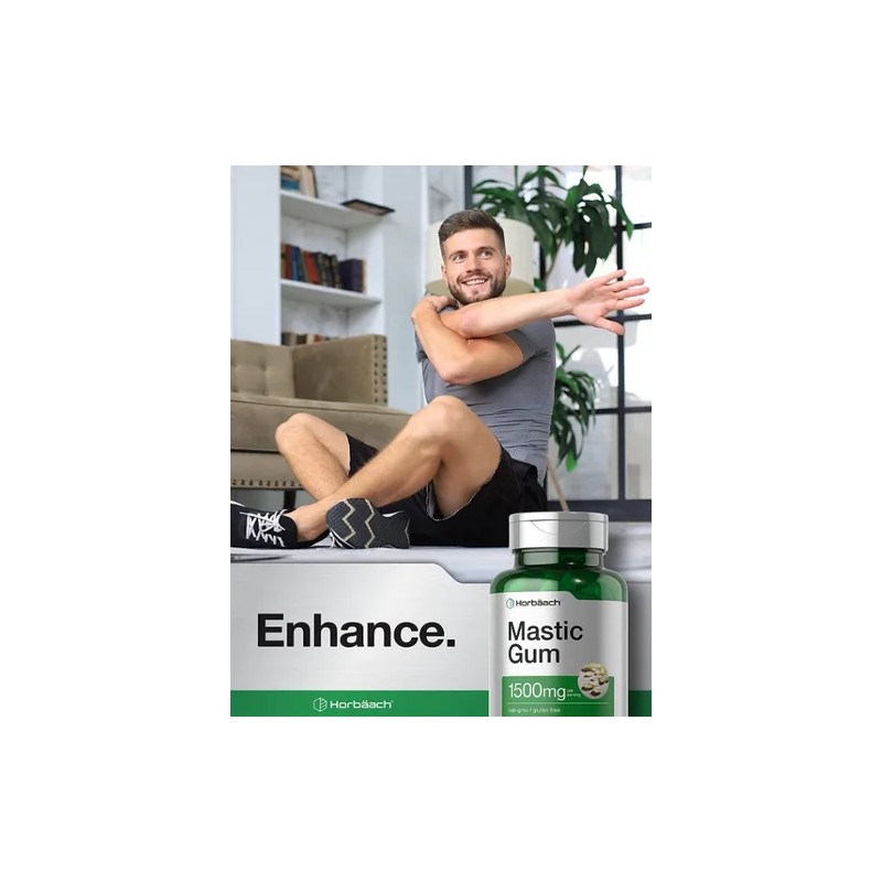 Mastic Gum 1500mg Antioxidante Salud Digestiva 100 Americano
